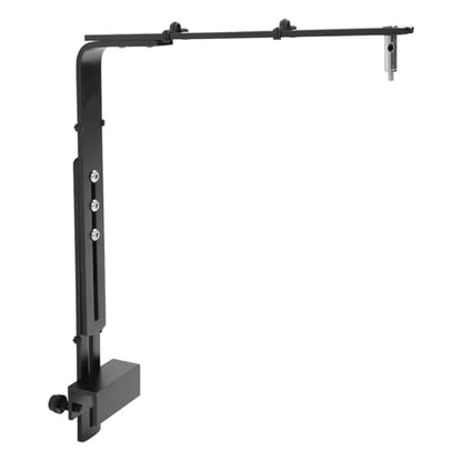 Fish Tank Light Stand,Aluminum Alloy Adjustable Height High Stability Aquarium Pendant Light Support Stand Reptile Lamp Stand for Aquariums (Black) - color: Black