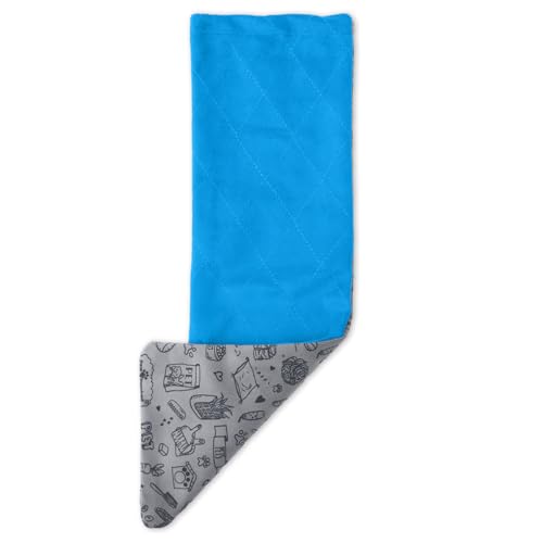 Paw Inspired Fitted Fleece Liner for Ferret Nation, Critter Nation Cage for Ferrets, Rats, Chinchillas, Hedgehogs & Other Small Animals (Blue, Ramp Cover) - color: Blue, size: Ramp Cover