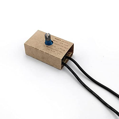Zing Ear ZE-03 Inline Rotary Dimmer Switch for Table Lamp.Incandescent, 300W MAX Knob Switch Replacement Kit - size: Paper shell