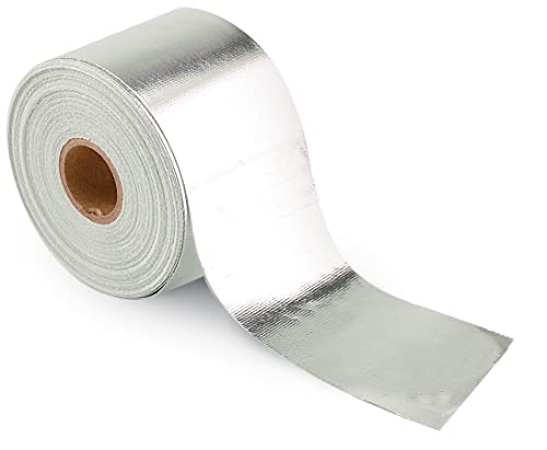 Design Engineering Cool-Tape | Self-Adhesive Heat Reflective Tape, High Temp (up to 400F) | 2" x 30' Roll | 010468 | Flexible Heat Shield for Automotive & Industrial Use - size: 2 inch x 30 foot Roll
