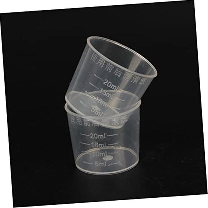 Abaodam 30Pcs Reusable Measuring Cups for Reptiles Feeding Dish for Lizard Gecko Snake Safe Food Water Containers for Pets for Daily Feeding Control
