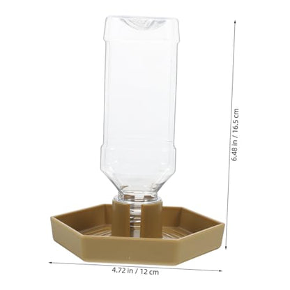 Reptile Automatic Water Dispenser for Tortoise and Lizard Compact Hydration Bowl with Reservoir Effortless Maintenance Feeding Dish Space Saving Pet Accessory for Reptile Tanks