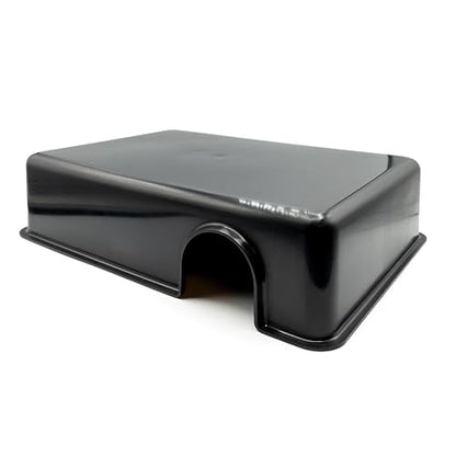 Pangea Reptile Hide Box (D - Large 13"x9"x3" Exterior Size) - Fits Most Standard Rack Units, Usable as Snake Tank Accessories, Good for Ball Python, Boas, Leopard Geckos, Kingsnake - size: D- Large