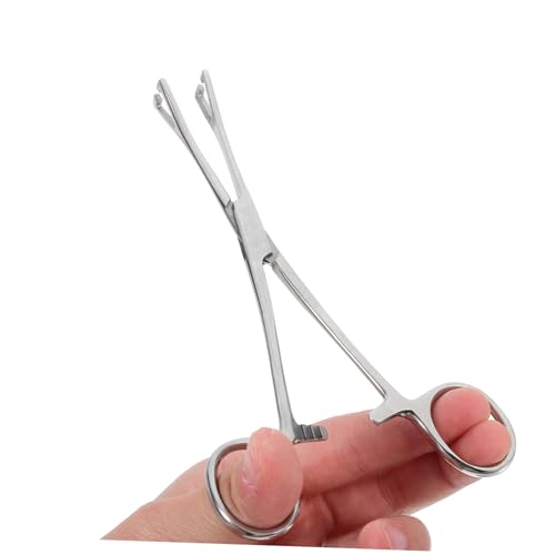 VICASKY Stainless Steel Reptile Feeding Tongs Long Tweezers Clamp for Snakes Lizards and Aquatic Plants Ergonomic Aquarium Feeding Tool for Bearded Dragons and Geckos