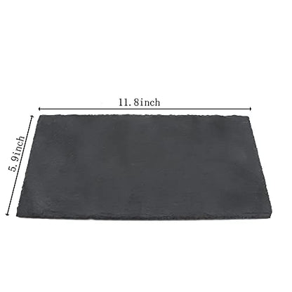 JIH Reptile Basking Platform 11.8 x 5.9 inch, Natural Rock Reptile Food Bowl Tortoise Feeding Dish Habitat Decor - size: 30x15cm