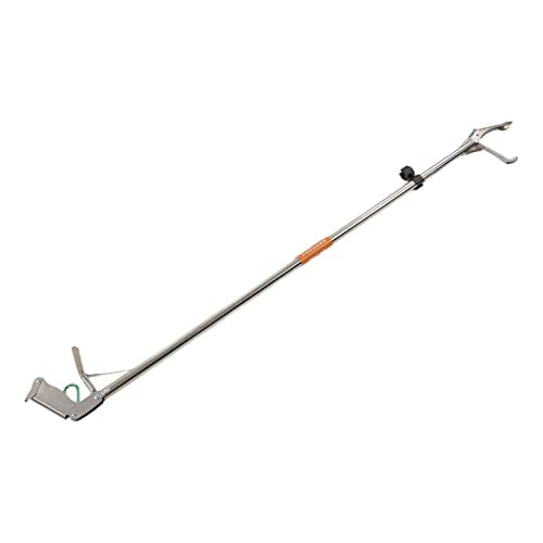 Snake Tong Foldable Self Lockable Stainless Steel Strong Reptile Grabber Catcher Snake Handling Tool