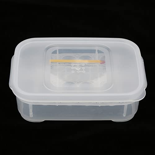 Reptile Incubator - 12 Holes tile Egg Incubation Tray with Thermometer for Hatching Smaller tiles - tile Breeding Box for Tortoise, , Lizard, and Snake Eggs