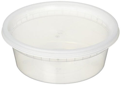 8 oz. Deli Food Containers w/Lids - Pack of 40 - Food Storage