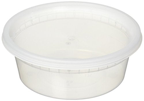 8 oz. Deli Food Containers w/Lids - Pack of 40 - Food Storage