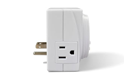UltraGrow Digital Timer, 7-Day Programmable Electric Outlet Timer, White, LCD Display, Multiple On/Off Settings, Indoor Use