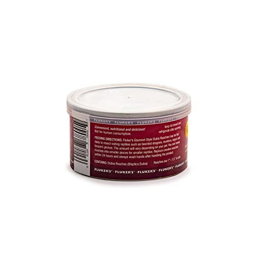 Fluker's Gourmet Canned Food for Reptiles, Fish, Birds and Small Animals, Dubia Roaches, 1.2 oz (Pack of 2) - size: 1.2 Ounce (Pack of 2), style: Dubia Roaches