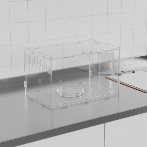 Transparent Reptile Enclosure Through Quality Clear Reptile Habitat Secure Latch Clear Acrylic Terrarium for Arachnid Enthusiasts, 30-20-15 W - style: 30-20-15 W