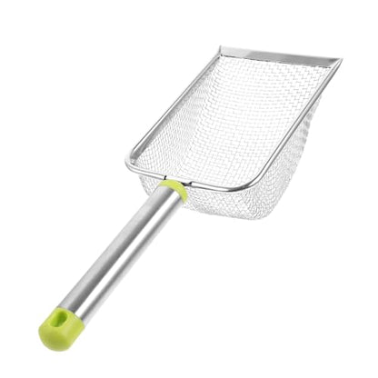 BESPORTBLE 2pcs Stainless Steel Cat Litter Scoop Fine Mesh for Easy Cleanup of Pet Waste Shovel for Cat Litter and Reptile Excrement for Maintaining Spaces