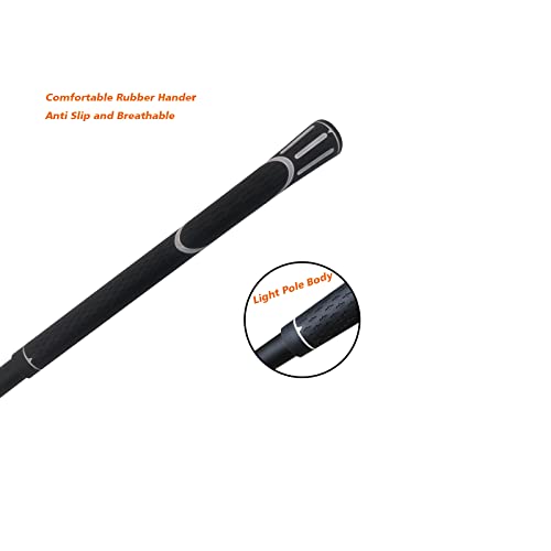 High-Carbon Snake Hook Reptile Stick Tongs Grabber Pick-up Handling Tools for Catching Controlling or Moving Snakes, 49in