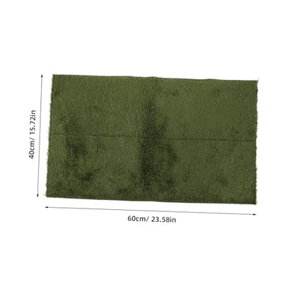 BESPORTBLE Reptile Carpet Mat for Bearded Dragons and Lizards Washable Terrarium Liner Comfortable Bedding Wear-Resistant Faux Grass for Reptile Habitats - size: 60.00X40.00X0.50CM