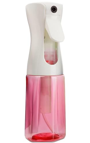 Continuous Mist Spray Bottle – Ultra Fine Mist for Hair Styling, Salon Use, and Versatile Applications – Ideal for Plants, Cleaning, and Travel – 5 oz Pink Octagon Shape Empty Bottle - color: Pink - 150ml