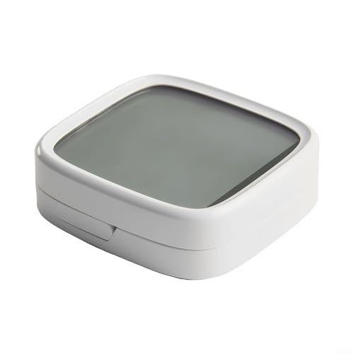 Wireless Lcd Display Temperature Humidity Sensor For Snzb-02D, 2.5 Inch Smart Hygrometer Thermometer With Large Screen, Compatible With 3.0 & Hub