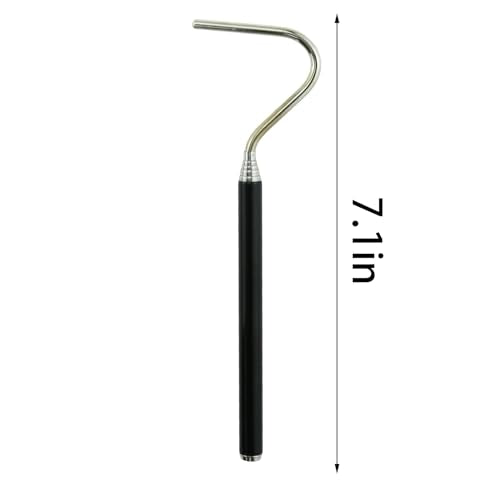 TAODAN Maximum Length 66cm/26inch Extendable Stainless Steel Telescopic Snake Hook Suitable for Feeding Bowls/Plates/Caves/Hiding Places