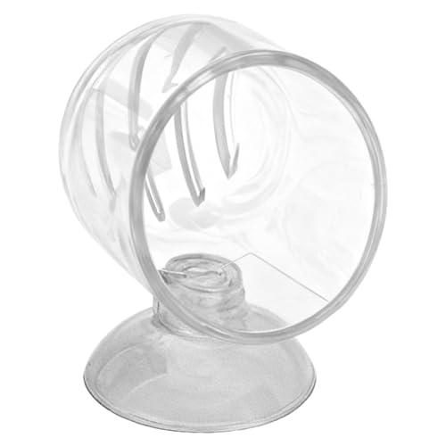 Floating Shrimp Bowl, Aquarium Feeding Tray with Suction Cup, Fish Food Cup Accessory, Reptile and Aquatic Pet Feeder, Tank Tortoise Gecko Bearded Dragon Betta Turtle Shrimp Crab Frog Snake Spider - size: Small