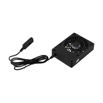 Reptile Enclosure Ventilation Fan, Automatic Humidity Control & Quiet Air-Circulation For Rainforest Terrarium, Smart Cooling System With Display(for celsius) - color: Celsius