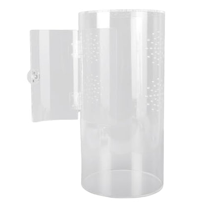 Tall Arboreal Tarantula Enclosure, Acrylic Reptile Terrarium with Front Opening Door for Jumping Spiders Lizards and Snails 6x6x12in 360 Degree Visibility Secure Latch System