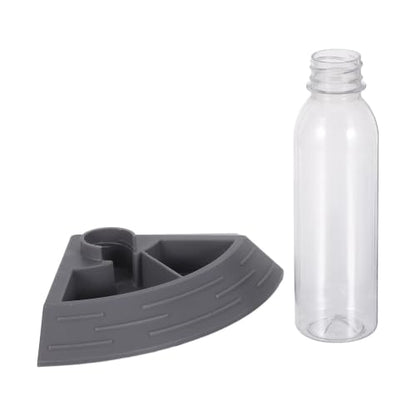 minkissy Automatic Reptile Water Dish Universal Compatibility for Turtle and Small Animals with Large Capacity Abs Basin for Reptile Tank and Travel Use