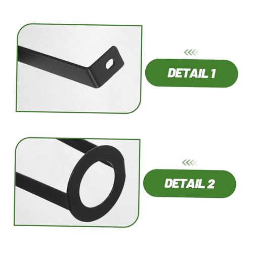 VILLCASE 2pcs Reptile Heat Lamp Holder U-Shaped Metal Bracket with Ceramic Socket Mount for Terrarium Glass Tank Lighting Reptile Pet Habitat