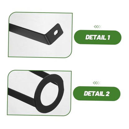 VILLCASE 2pcs Reptile Heat Lamp Holder U-Shaped Metal Bracket with Ceramic Socket Mount for Terrarium Glass Tank Lighting Reptile Pet Habitat