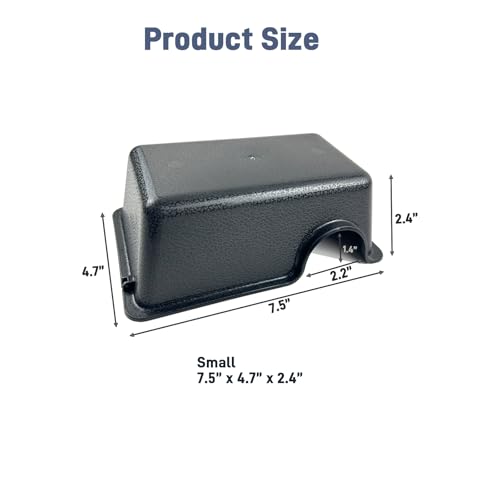 Small 2 Pcs Durable Reptile Hide Box, Ball Python Hide, Leopard Gecko Hide, Bearded Dragon Hide, Easy to Clean Reptile Hides Cave for Tank, Snake Hide Enclosure (7.48" x 4.72" x 2.56") - size: Small (2-Pack)
