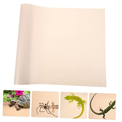 Eva Reptile Carpet Reptile Mat Washable Substrate for Tortoise Lizard Snake Bearded Dragon Terrarium Liner Easy Clean - color: Beige