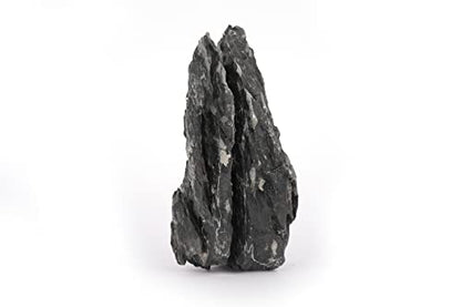 LANDEN Dark SEIRYU Stones Natural Rocks (3~11 inches,11pcs) x2 40Lx 2 Cases Total 80L 37lbs for Aquarium, Paludarium, Terrariums, Landscaping Rocks, Decorative Aquarium Rocks - size: 09 Dark Seiryu Stones(3-11inch,36lbs)