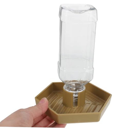 Abaodam Automatic Water Feeder for Reptiles Compact Tortoise Water Dish with Reservoir Design Safe Materials for Tortoises and Lizards Ensures Constant Hydration Tanks