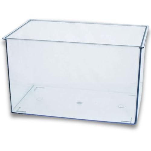 Eisco Labs - Aquarium Tank - Large 1.75 Gallon Molded Plastic Terrarium, Clear Polycarbonate Fish Tank or Insect Habitat with UV Protectant - 10.25" x 6.5" x 6.25"