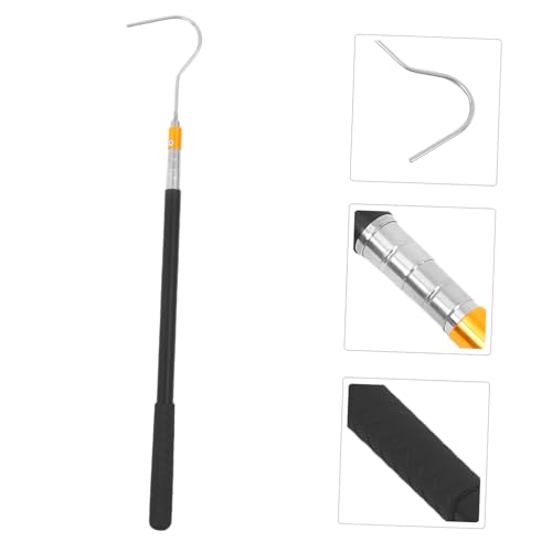 Adjustable Stainless Steel Snake Catching Tool Telescopic Hook Portable and Versatile for Safe Handling of Snakes and Reptiles Extendable for Precise Control
