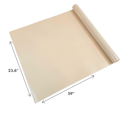 Reptile Tank Liner, 23.6" x 59", Terrarium Substrate Mat Carpet Bedding, 4x2x2 120 Gallon, Enclosure Liner for Bearded Dragon Leopard Gecko Lizard Tortoise Snake, Beige