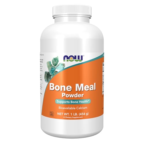 NOW Supplements, Bone Meal Powder with Calcium Carbonate and Magnesium Oxide, Natural Calcium Source, 1-Pound - size: 1 Pound (Pack of 1)
