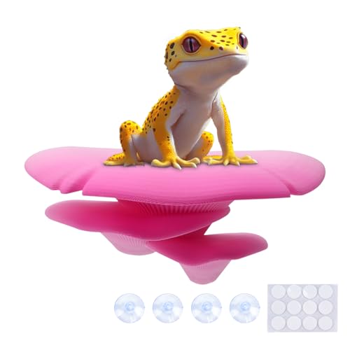 Westant Mushroom Decor for Reptile Tank, Fish Tank, Pet-Safe Bearded Dragon Tank Accessories, Realistic Terrarium Plants for Leopard Geckos, Crested Geckos, Tree Frogs, Snakes (Bloom, Trio Cap) - color: Bloom, size: Trio Cap