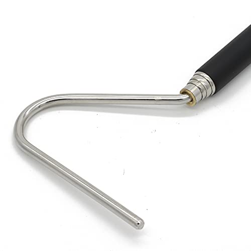 JIH Stainless Steel Extensible Snake Hook 39 inch, Retractable Reptile Hook, Pick-up Handling Tool