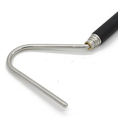 JIH Stainless Steel Extensible Snake Hook 39 inch, Retractable Reptile Hook, Pick-up Handling Tool