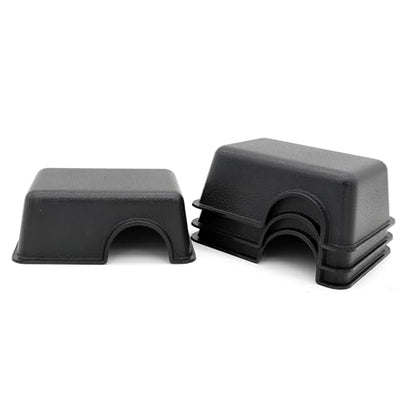 Reptile Hide Box Snake Hide Feel Secure and Safe, Gecko Hide (Black, XS 4 Pcs) - size: XS 4 Pcs
