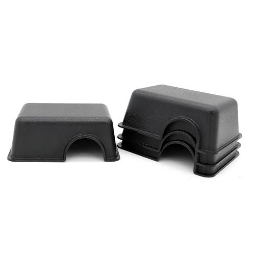 Reptile Hide Box Snake Hide Feel Secure and Safe, Gecko Hide (Black, XS 4 Pcs) - size: XS 4 Pcs