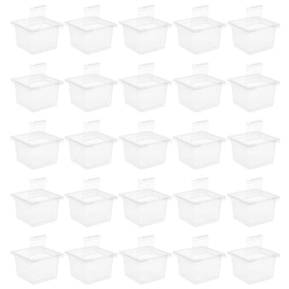 Mipcase Transparent Reptile Breeding Boxes 2.67X2.16X1.77In Small Feeding Cage Tank for Snakes Lizards Geckos and Insects with Secure Lid for Safe Habitat