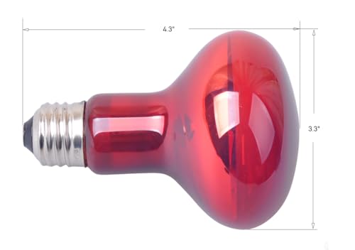LUCKY HERP Reptile Infrared Basking Bulb,Terrarium Lighting Lamp,2-Pack (100, Watts)