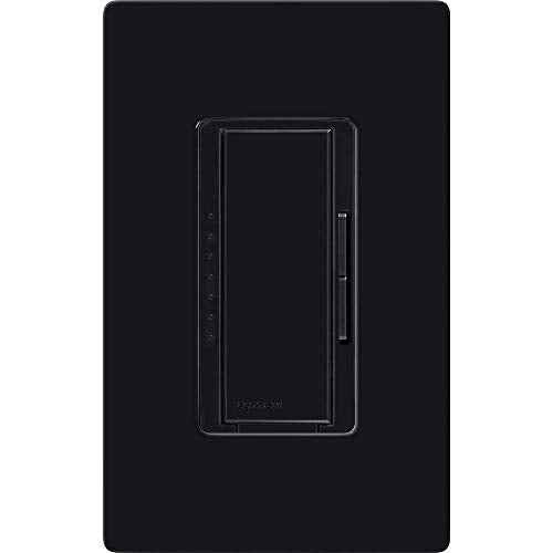 Lutron Maestro Dimmer Switch LED+ Digital Dimmer Kit for Dimmable LED, Halogen, and Incandescent Bulbs, 150-Watt, Multi-Location, MACL-153M-RHW-BL, Black - color: Black, size: 1 Pack, style: 3-Way Kit