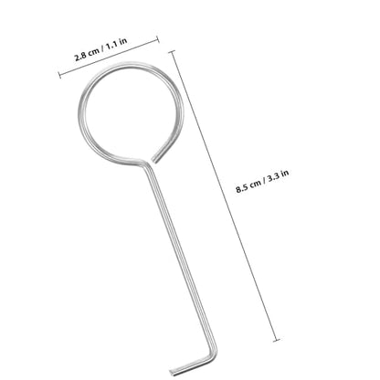 10pcs Stainless Steel Floor Drain Grate Hooks Bathroom Drain Removal Tool Tub Strainer Lifting Hooks for Shower and Sink Maintenance