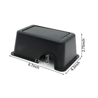 Reptile Hide Box Snake Hide Feel Secure and Safe, Gecko Hide (Black, Small 2 Pcs) - size: Small 2 Pcs