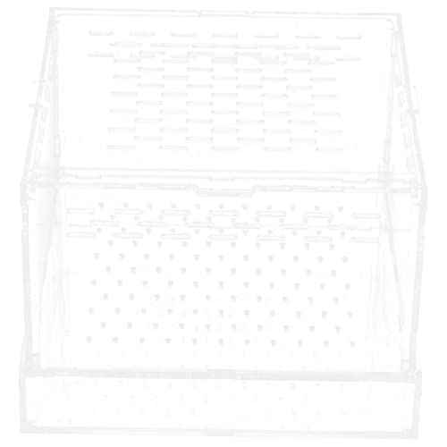 BESPORTBLE Feeding Case Hatching Container Lid for Spider Scorpion Versatile Breeding Box for Reptiles Snails and Habitat for Jumping Spider Tarantula and Reptiles