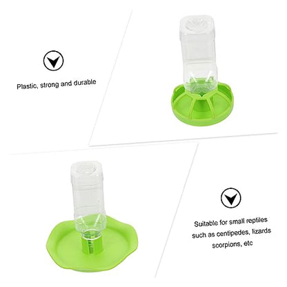 BESPORTBLE 2sets Reptile Water Feeders Drinking Tools for Tortoises and Lizards Safe and Smooth for Pet Shops and Home Use