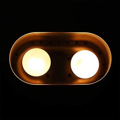 DXOPHIEX Dual Reptile Heat lamp Fixture 150W and Automatic Fish Feeder