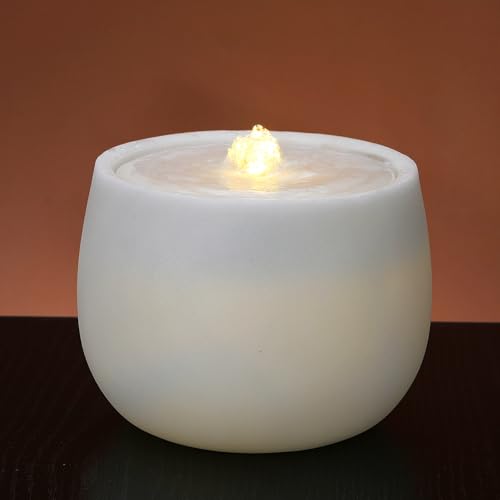 Tabletop Water Fountain - Desktop Waterfall Fountain Indoor Tabletop Humidifiers Home Decoration for Office, Living Room, or Bedroom - color: L2512